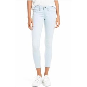 Rag & Bone Jeans Womens Size 25 Fay Blue Capri Light Wash Distressed Denim Jeans